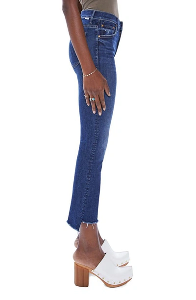 Shop Mother The Insider Step Hem Crop Bootcut Jeans In Teaming Up