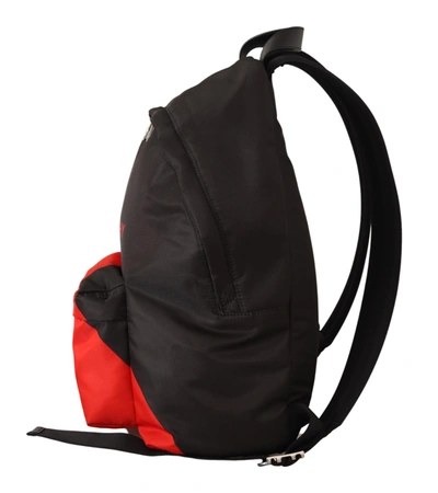 Shop Givenchy Red &amp; Black Nylon Urban Men's Backpack In Black And Red