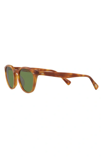 Oliver Peoples Tortoiseshell-effect Round-frame Sunglasses In Lt Brown