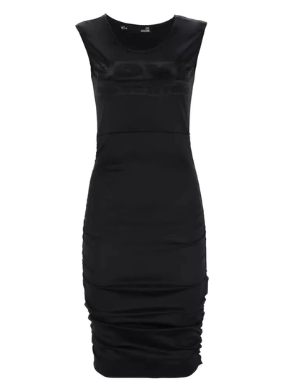 Shop Love Moschino Black Polyamide Women's Dress