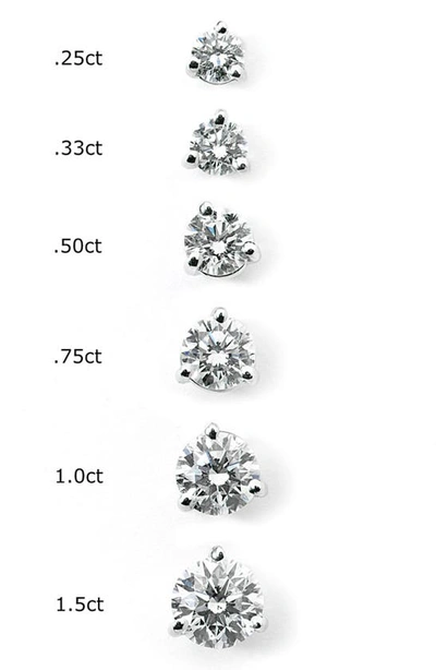 Shop Kwiat Diamond & Platinum Stud Earrings In White