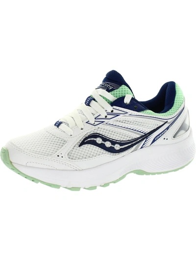 Shop Saucony Cohesion 14 Womens Fitness Workout Athletic Shoes In White