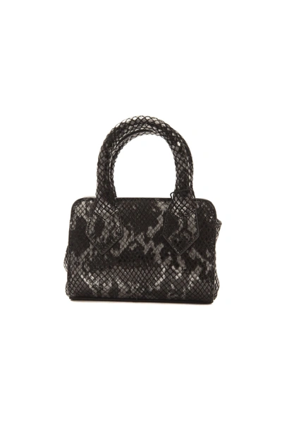 Shop Pompei Donatella Gray Leather Mini Women's Handbag