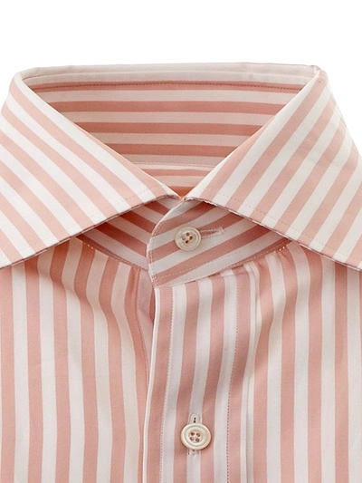 Shop Tom Ford Pink Striped Regular Fit Men's Shirt