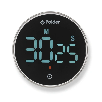 Shop Polder Twist Digital Kitchen Timer With Extra Large Display And 100 Minute Countdown, Black