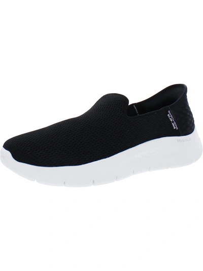 Shop Skechers Go Walk Flex - Relish Womens Mesh Memory Foam Slip-on Sneakers In Black