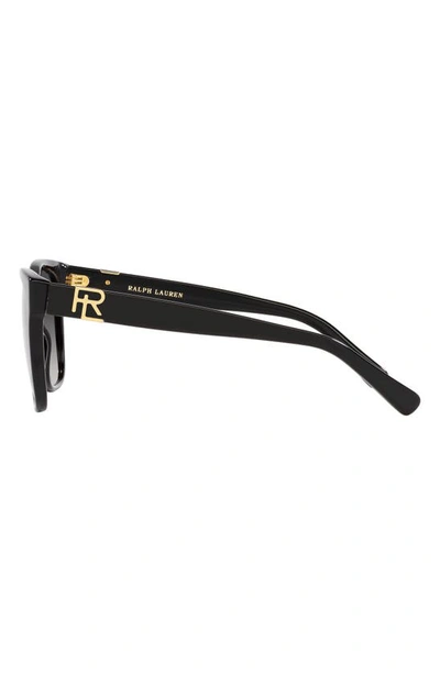 Shop Ralph Lauren 57mm Square Sunglasses In Black