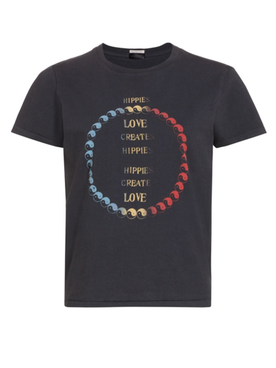 Shop Mother Women's The Lil Goodie Graphic T-shirt In Yin Yang Hippies