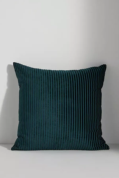 Shop Anthropologie Fiora Ribbed Velvet Pillow