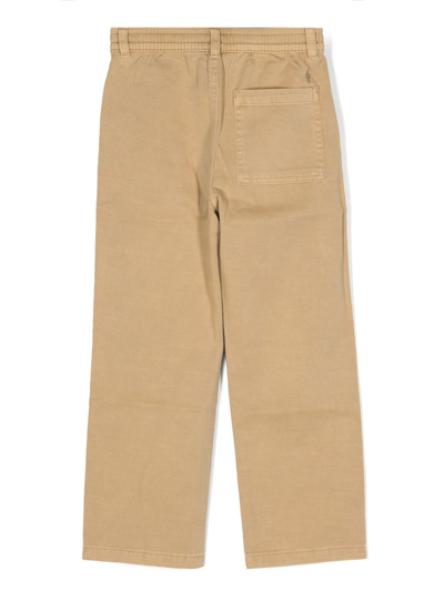Polo Ralph Lauren Straight-leg Cotton Trousers In Neutrals