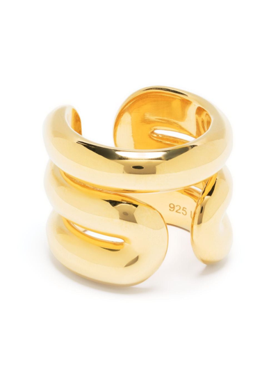 Shop Uncommon Matters Torrent Sculpted-design Ring In Gold