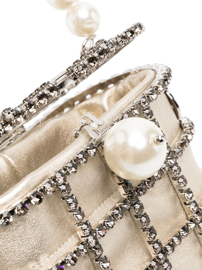 Shop Rosantica Holli Crystal-embellished Tote Bag In Gold