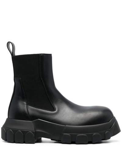 Shop Rick Owens Beatle Bozo Tractor Chelsea Boots In Black