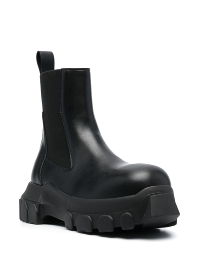 Shop Rick Owens Beatle Bozo Tractor Chelsea Boots In Black