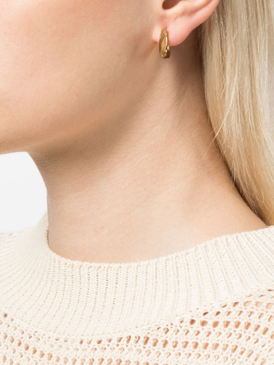 Alighieri The Mini Link Of Wanderlust Hoop Earrings In Gold