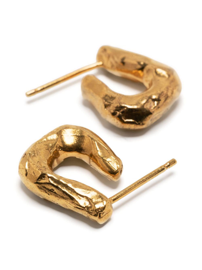 Alighieri The Mini Link Of Wanderlust Hoop Earrings In Gold