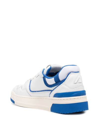 Shop Autry Clc Leather Low-top Sneakers In White
