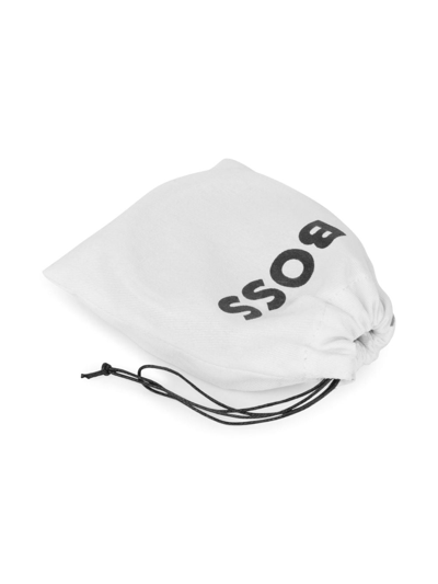 Bosswear Logo-print Leather Belt In Black