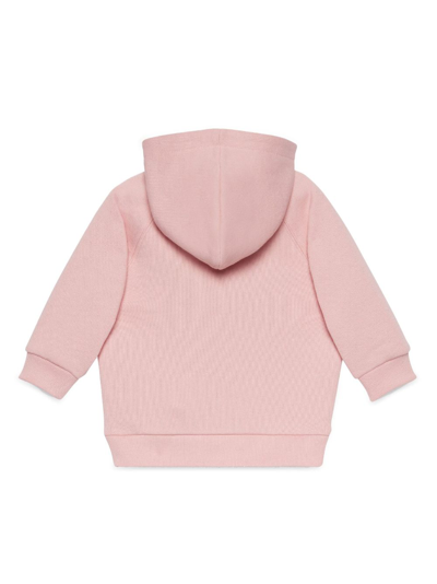 Shop Gucci Interlocking G Embroidered Sweatshirt In Pink