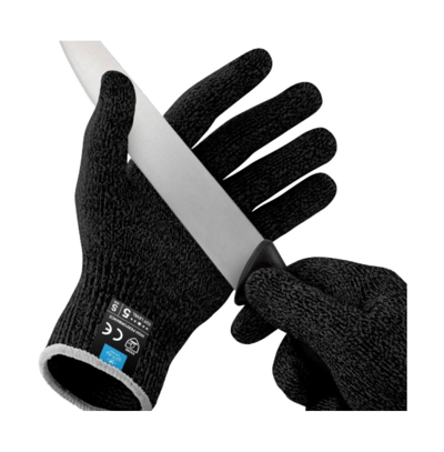 Shop Zulay Kitchen Cut Resistant Gloves Food Grade Level 5 Protection In Large - Black