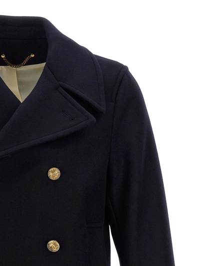Shop Golden Goose 'dandy' Coat In Blue