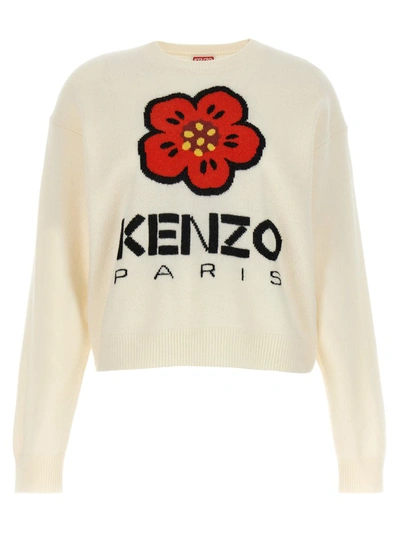 Shop Kenzo 'boke Flower' Sweater In White