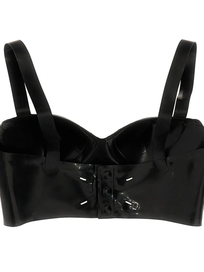 Shop Maison Margiela Latex Bra In Black