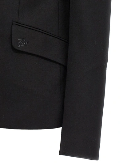 Shop Karl Lagerfeld Punto Jackets Black