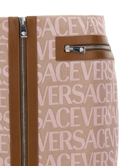 Shop Versace ' Allover' Capsule La Vacanza Skirt In Pink