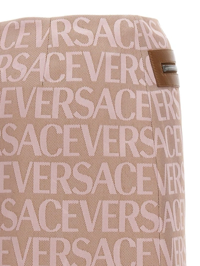 Shop Versace ' Allover' Capsule La Vacanza Skirt In Pink