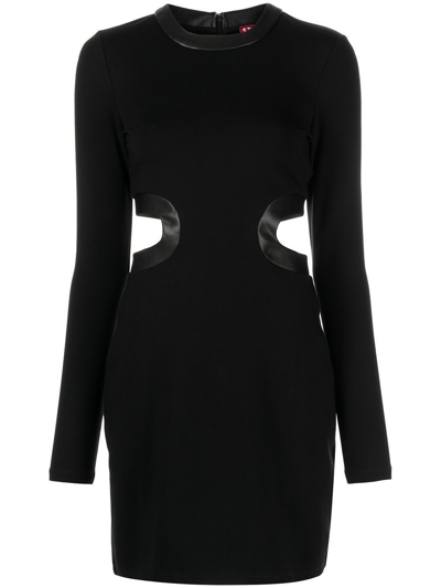 Shop Staud Dolce Cut-out Minidress - Women's - Rayon/nylon/spandex/elastane/polyurethanepolyester In Black