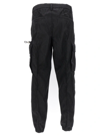 Shop Versace Barocco Pants In Black