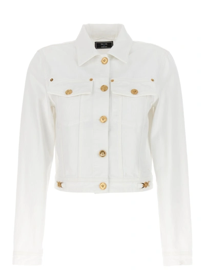 Shop Versace Medusa Coats, Trench Coats In White
