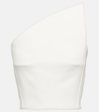 Shop Maticevski One-shoulder Crêpe Top In White