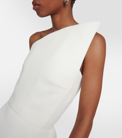 Shop Maticevski One-shoulder Crêpe Top In White