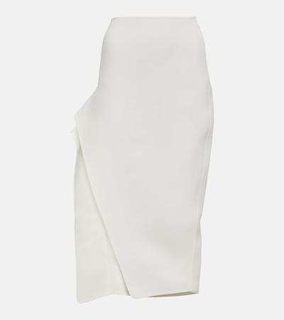 Shop Maticevski Narrate Side-slit Crêpe Pencil Skirt In White