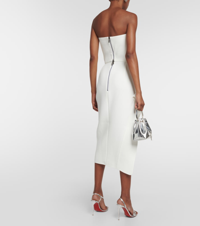Maticevski Narrate Side-slit Crêpe Pencil Skirt In White