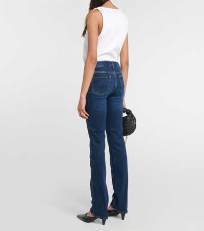 7 For All Mankind Kimmy Jeans Mit Geradem Bein In Blue