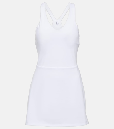 Shop Alo Yoga Airbrush Real Minidress In White