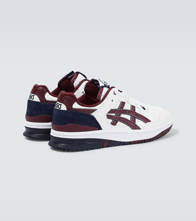 Shop Asics Ex89 Leather Sneakers In Multicoloured