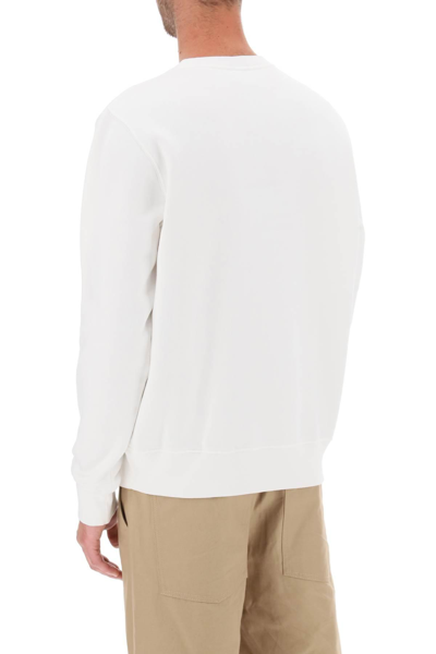 Shop Autry Icon Crewneck Sweatshirt In White