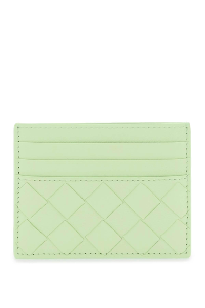 Shop Bottega Veneta Intrecciato Cardholder In Green