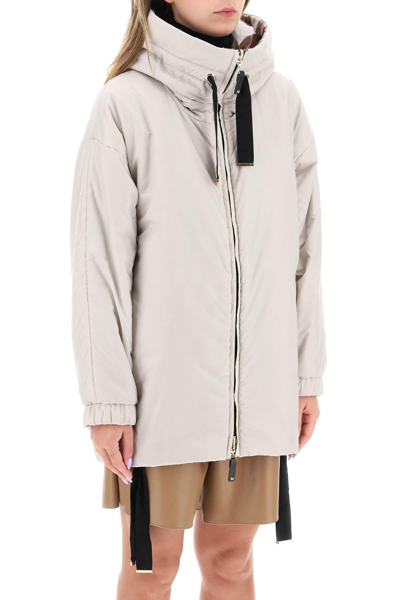 Shop Max Mara The Cube 'greenlo' Reversible Jacket With Cameluxe Padding In Grey