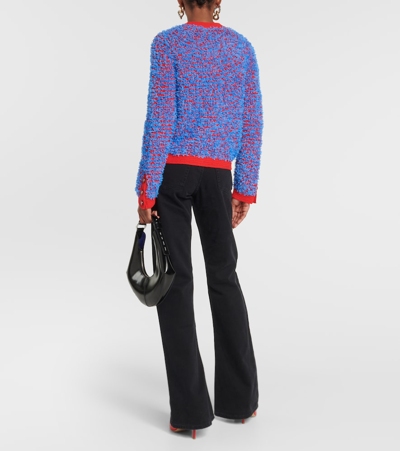 Shop Tory Burch Kendra Cotton-blend Cardigan In Multicoloured