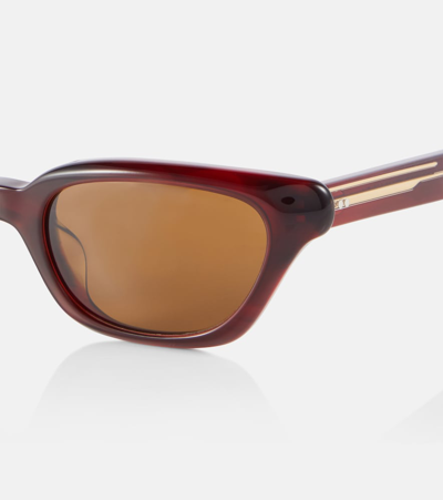 Shop Khaite X Oliver Peoples 1983c Cat-eye Sunglasses In Brown