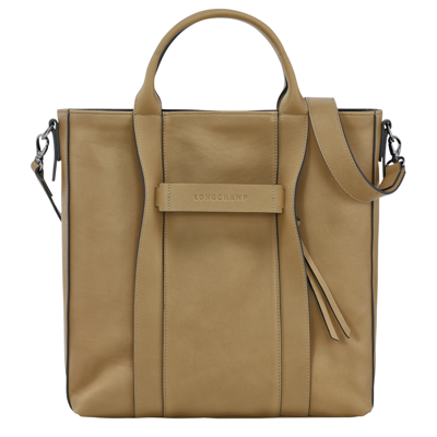 Shop Longchamp Sac Cabas M  3d In Tobacco