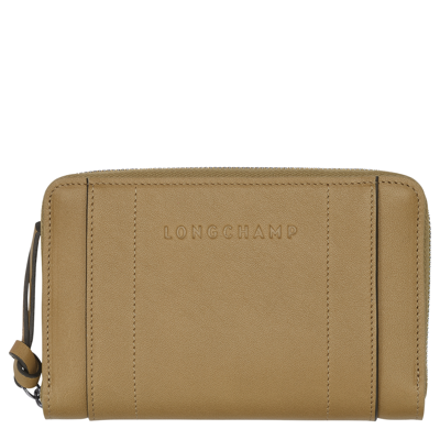 Shop Longchamp Portefeuille  3d In Tobacco