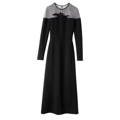 Shop Longchamp Robe In Noir