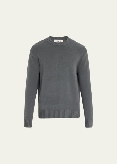 Shop Frame Men's Cashmere Knit Sweater In Charcoal G