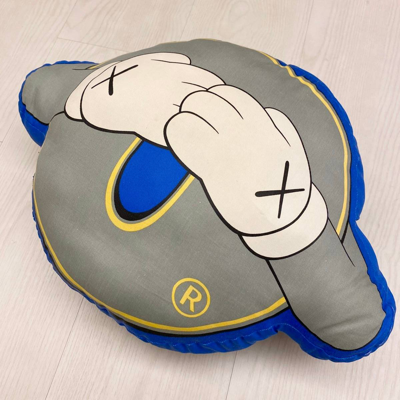 Pre-owned Kaws Original Fake Xx Chompers Pillows Cushion Companion Bff In  Blue